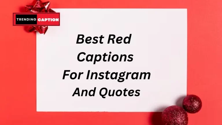 165 Best Red Captions For Instagram and  Quotes